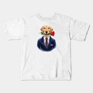 Golden Retriever Boyfriend Classic Kids T-Shirt